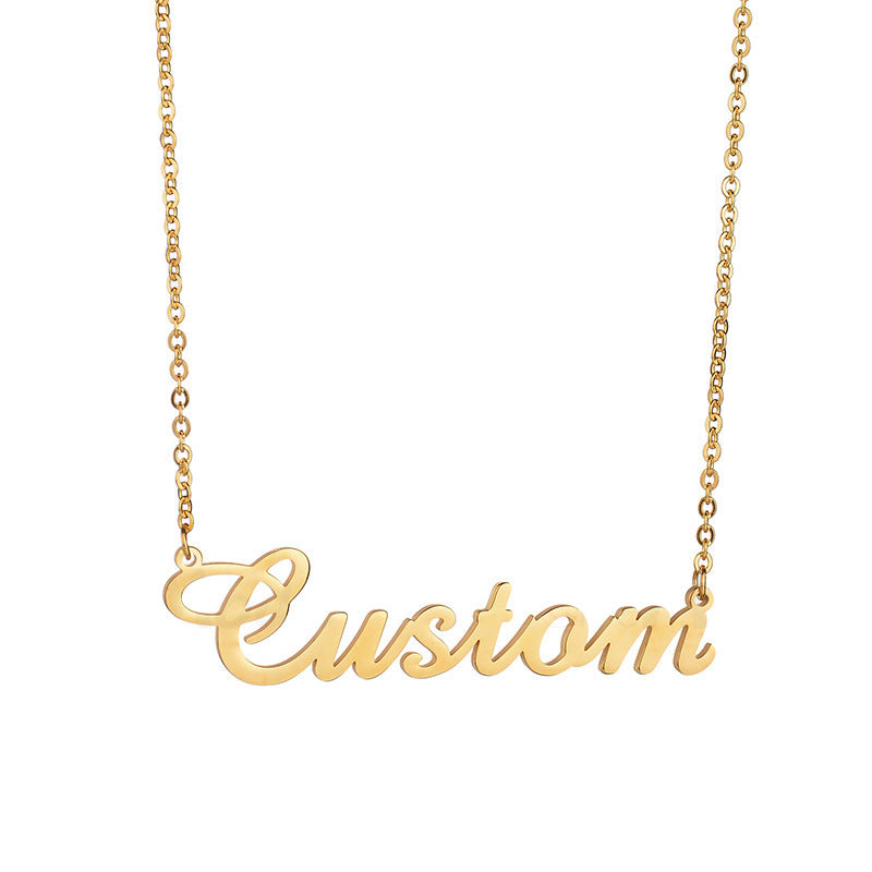 Personalized Custom Name Necklace Bracelet Set