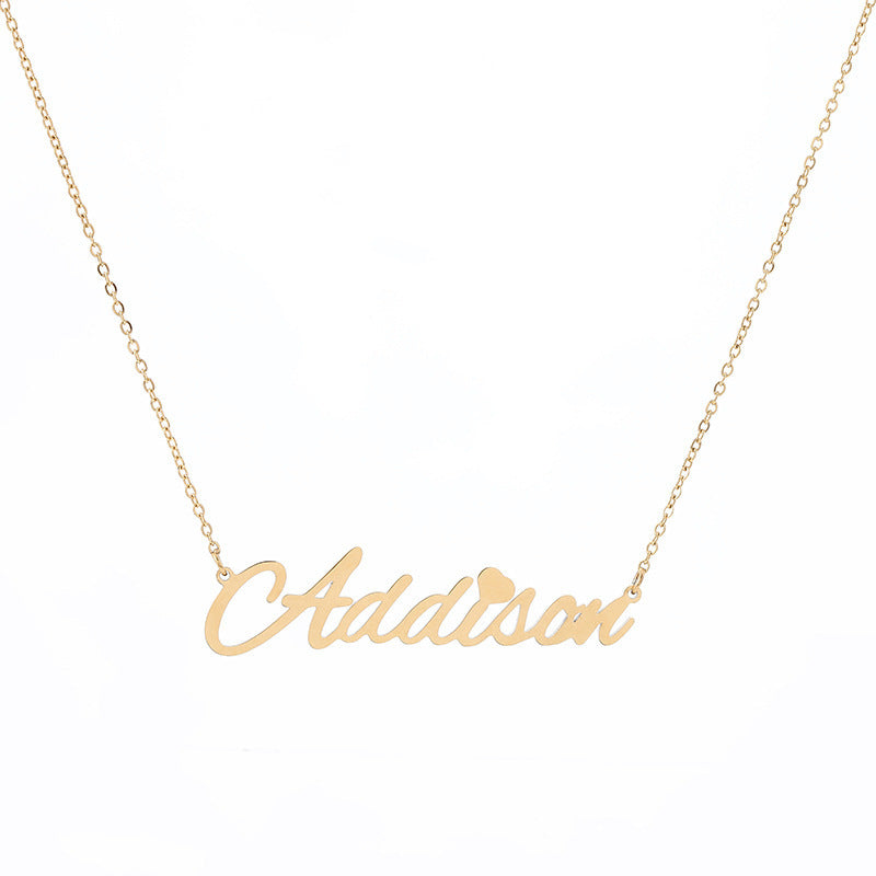 Personalized Custom Name Necklace Bracelet Set