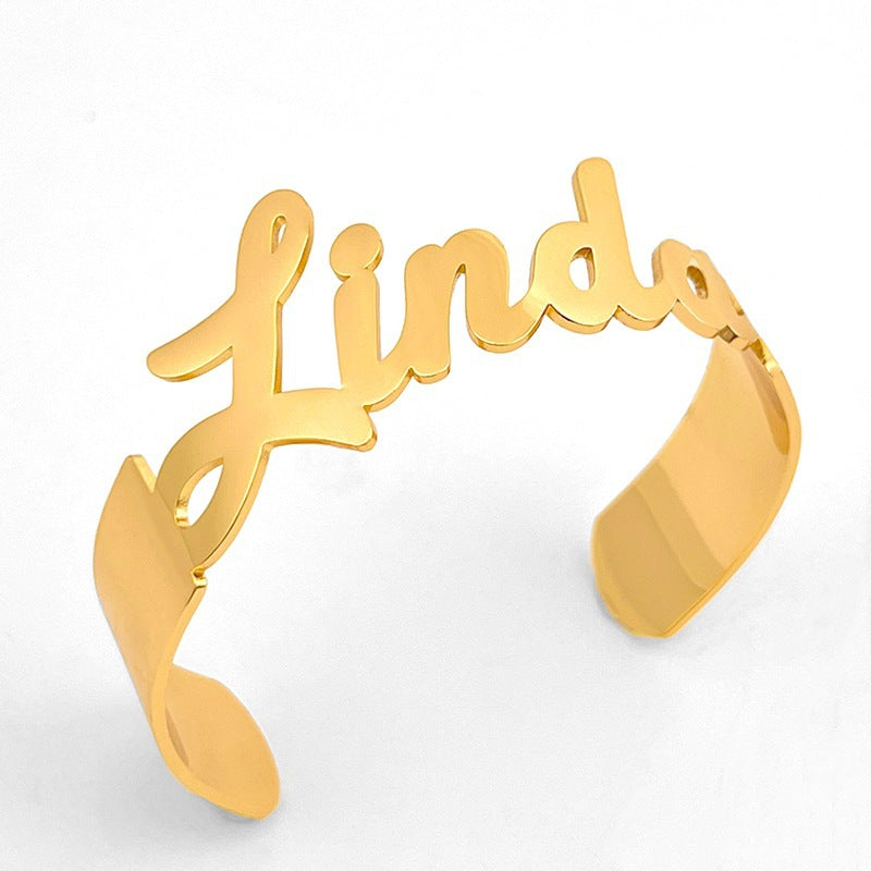 Personalized Custom Name Necklace Bracelet Set