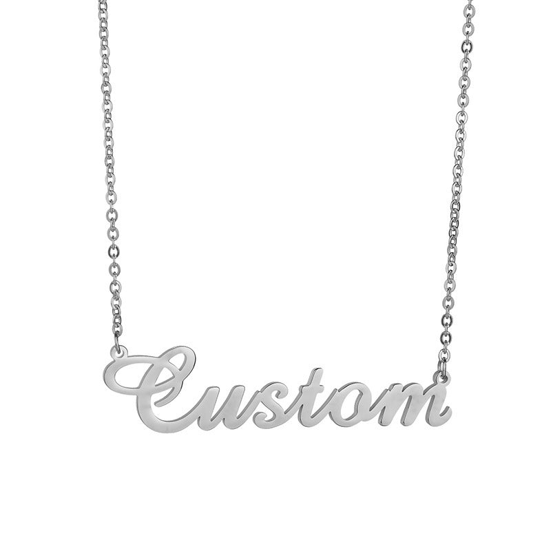 Personalized Custom Name Necklace Bracelet Set