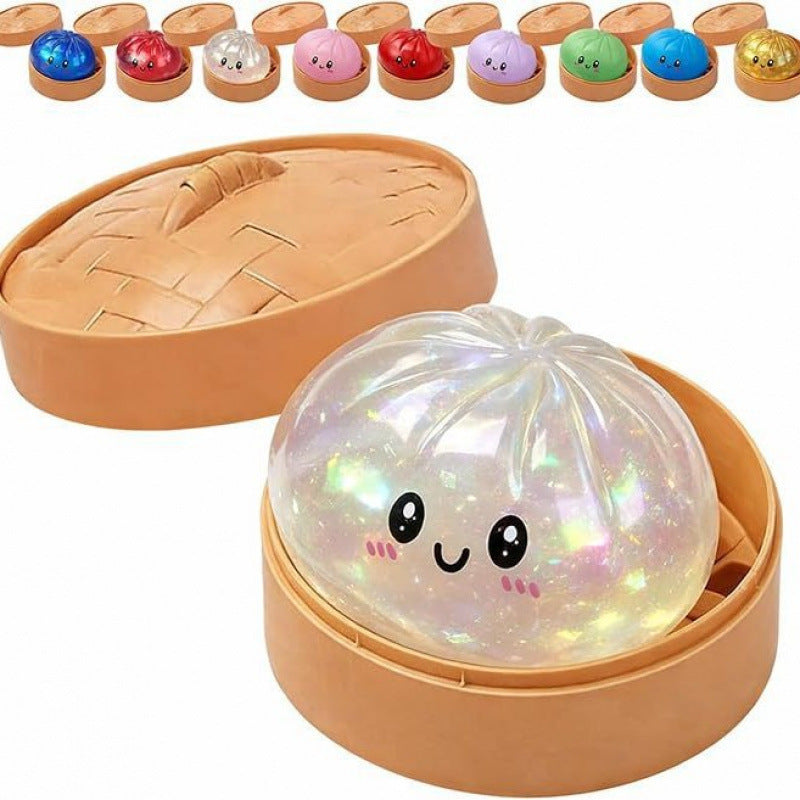 Glitter Dumpling Squishy Sensory Stress Relief Toy
