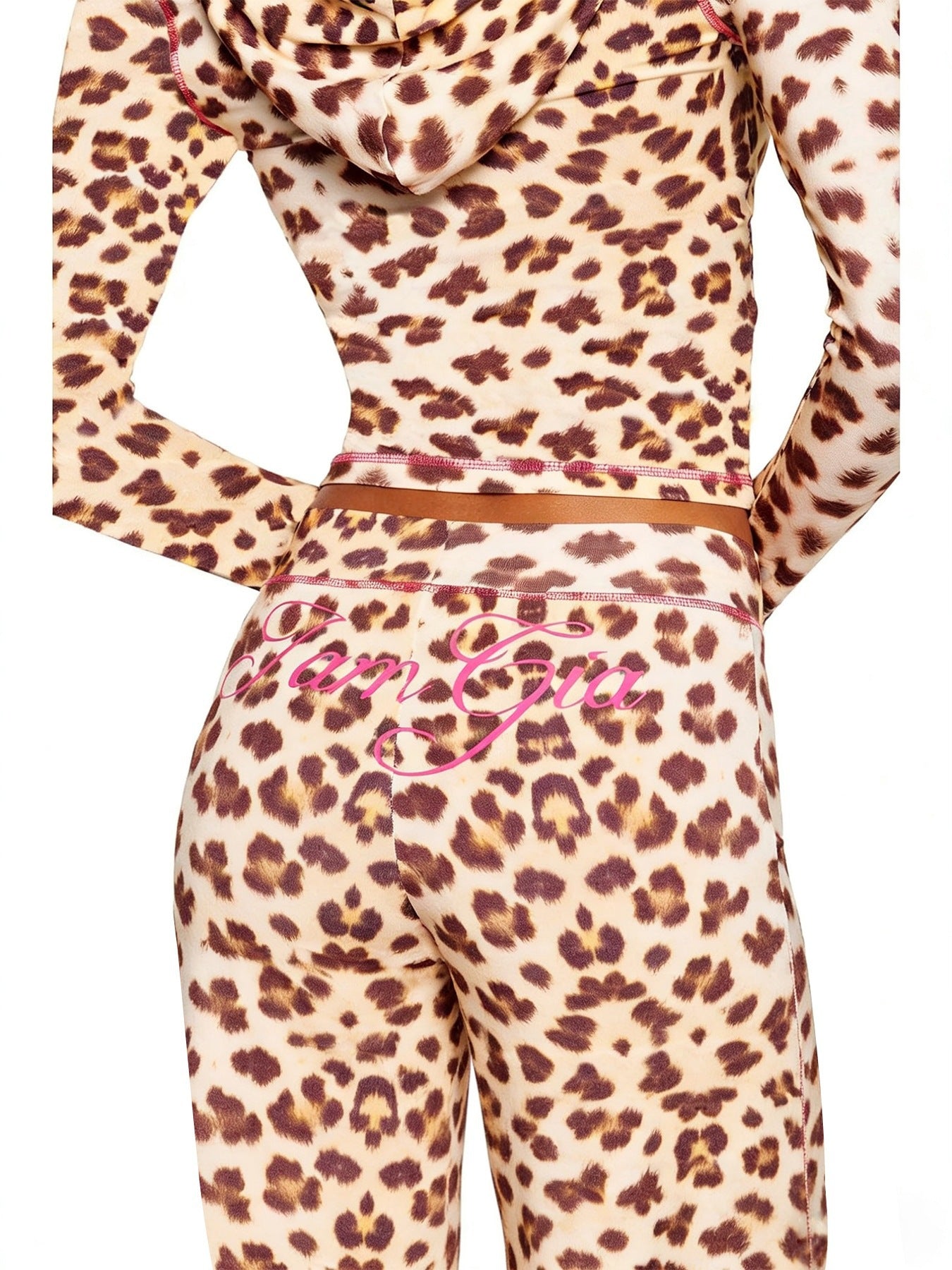 Women Printed Hooded Long Sleeve Two-Piece Set
