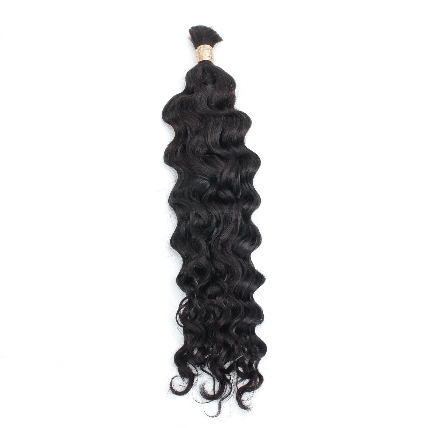 Beach Wave Bulk Human Hair Extensions