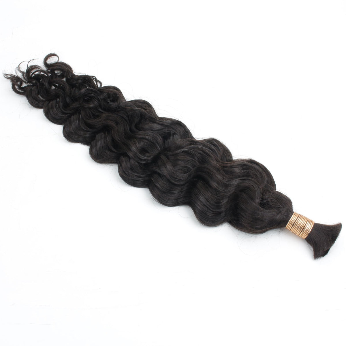 Beach Wave Bulk Human Hair Extensions