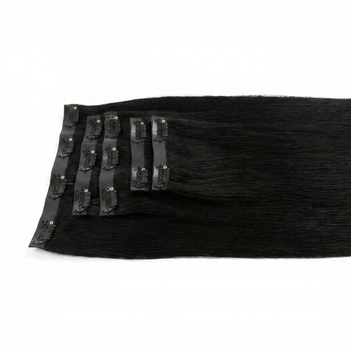 Jet Black Seamless Clip-ins