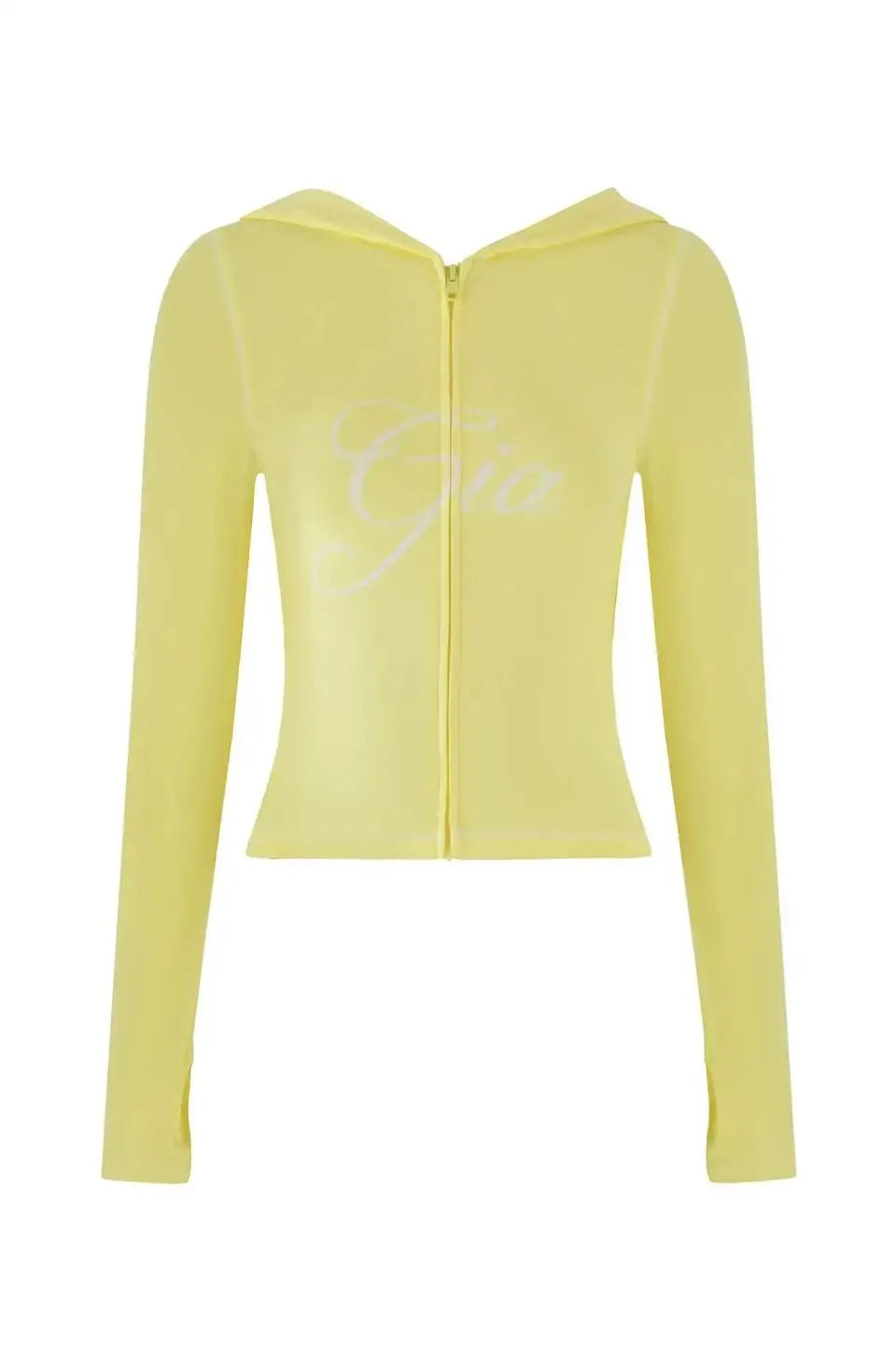 Zip-Up Long Sleeve Top & Low Waist Micro Flared Pants