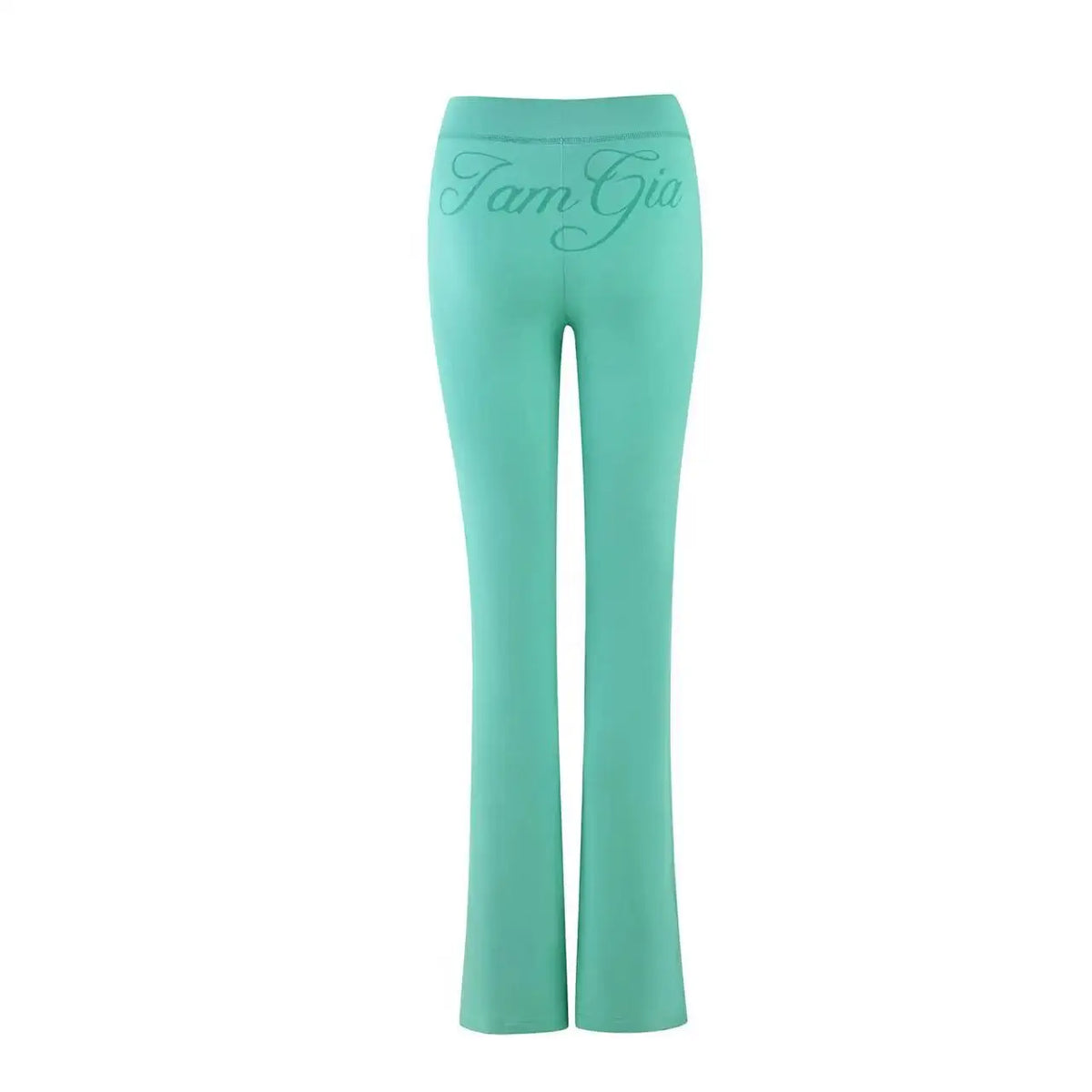 Zip-Up Long Sleeve Top & Low Waist Micro Flared Pants