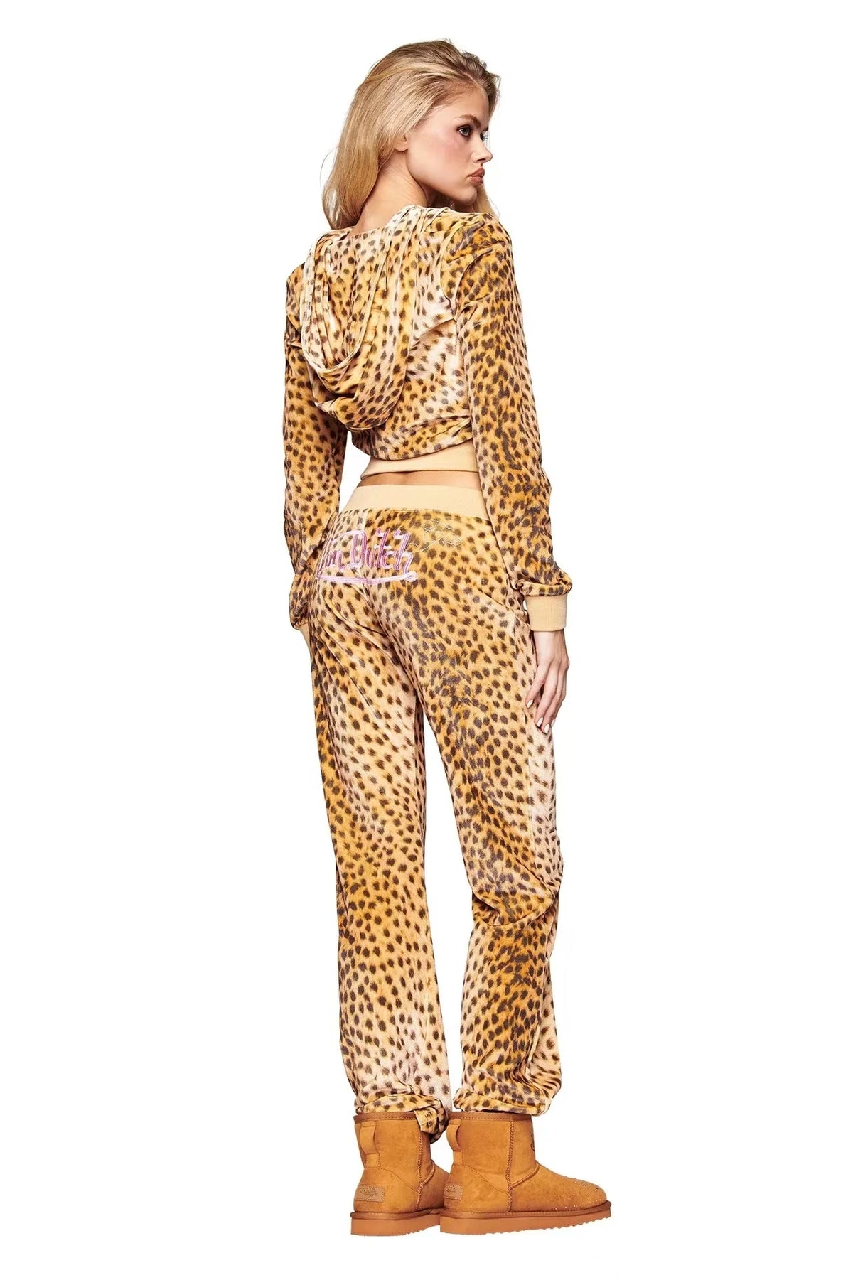 Zip-Up Hooded Jacket & Pants Set