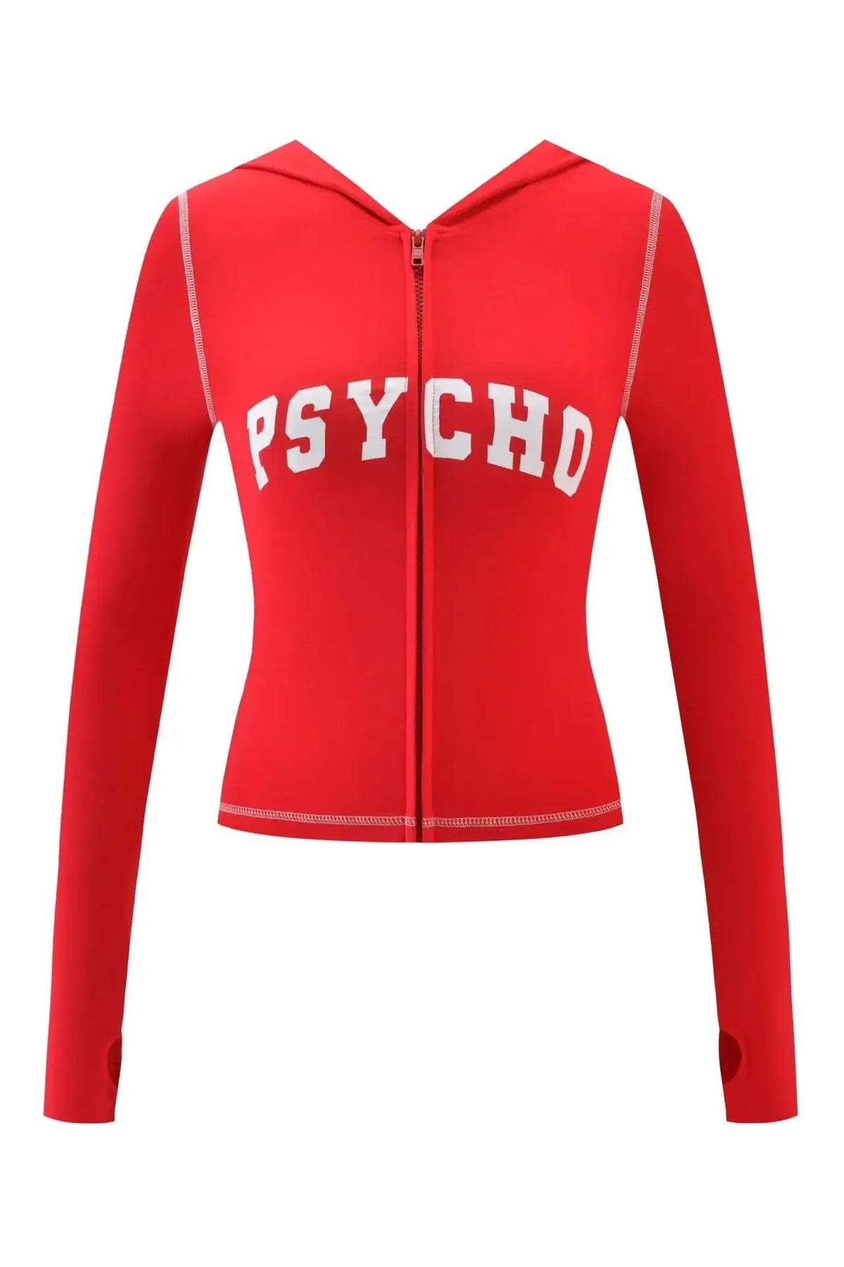 Zip-Up Long Sleeve Top & Low Waist Micro Flared Pants