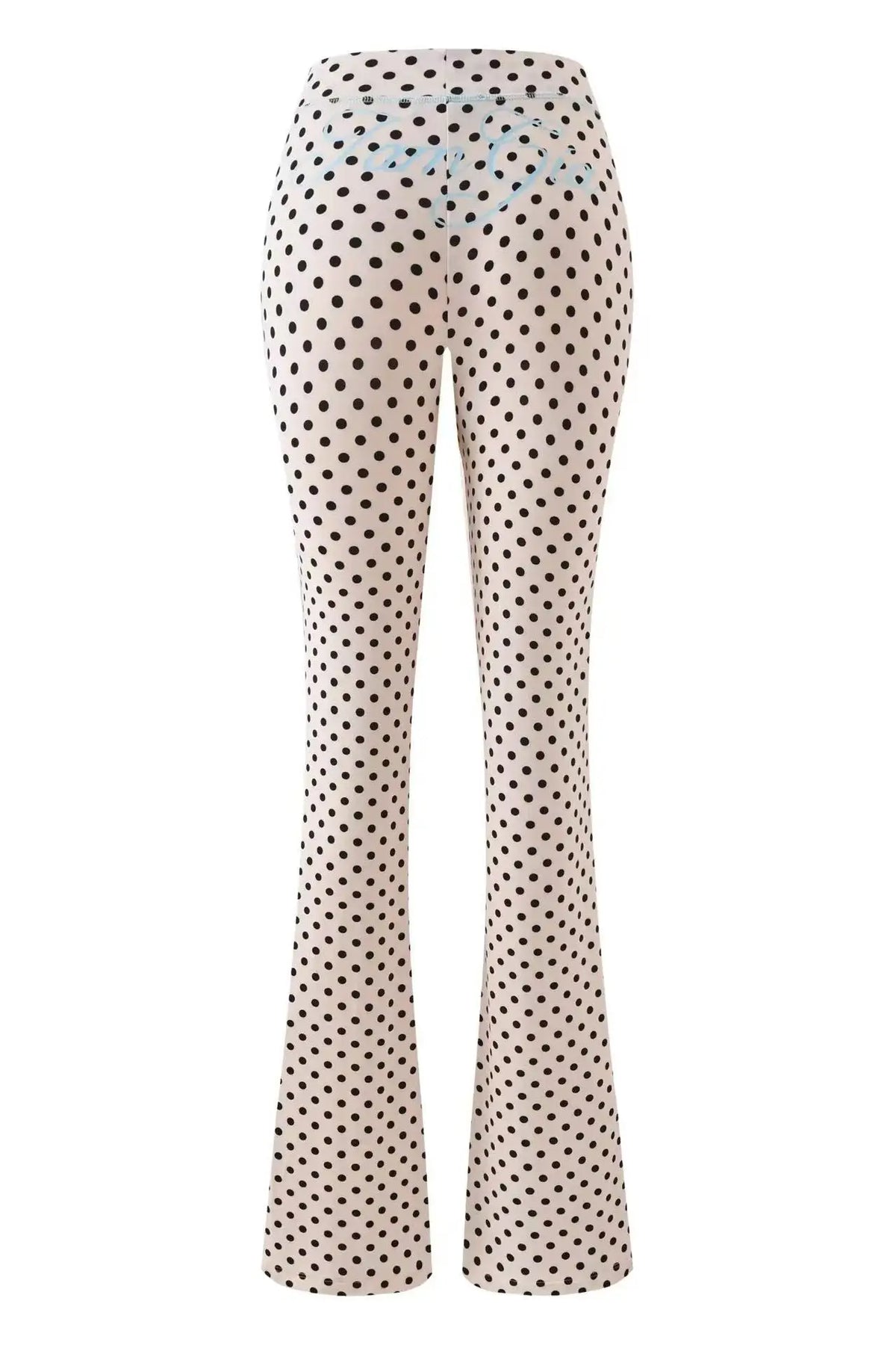 Zip-Up Long Sleeve Top & Low Waist Micro Flared Pants