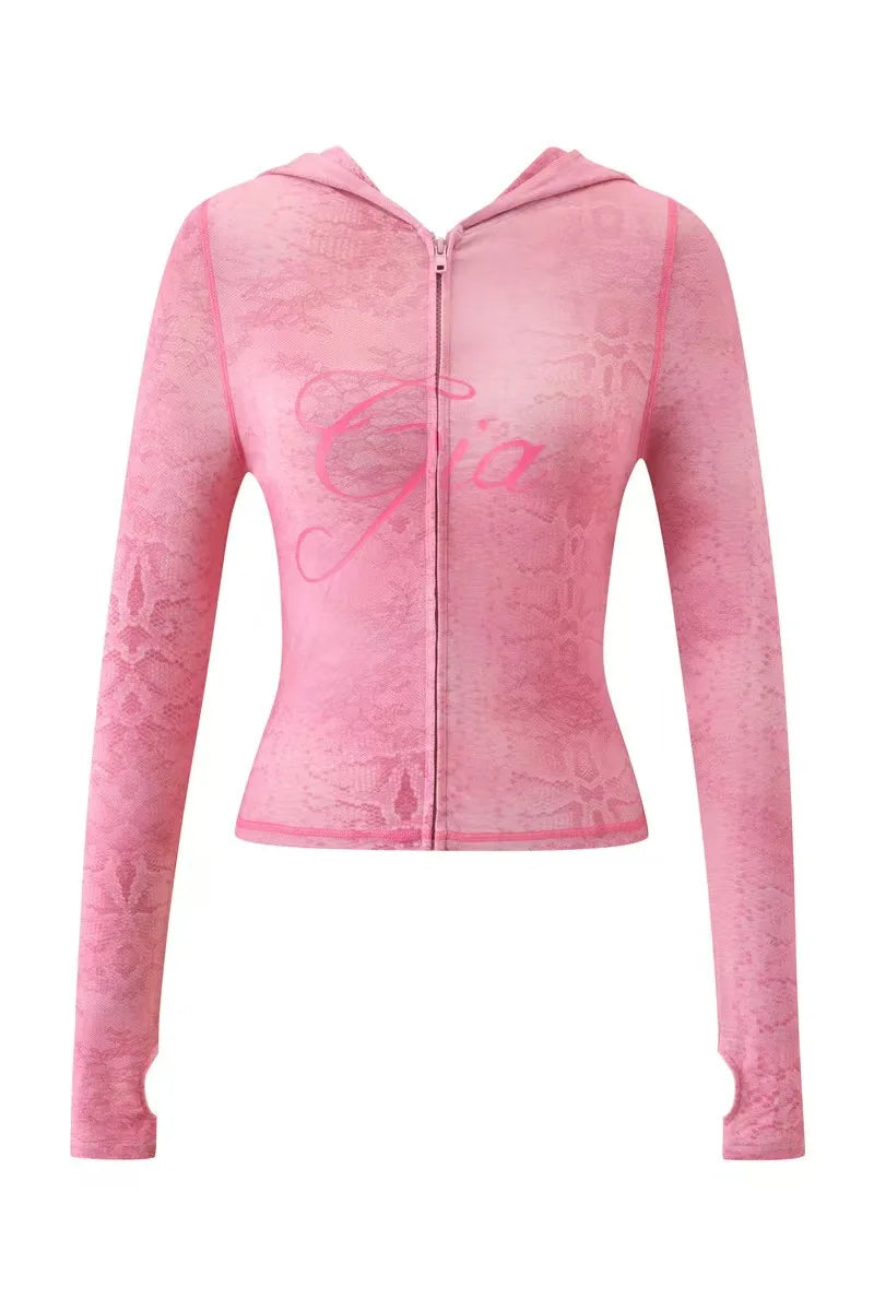 Zip-Up Hooded Jacket & Pants Set