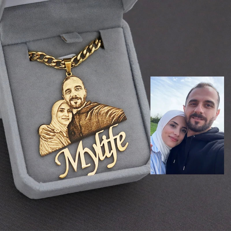 Custom Picture Nameplate Pendant Custom