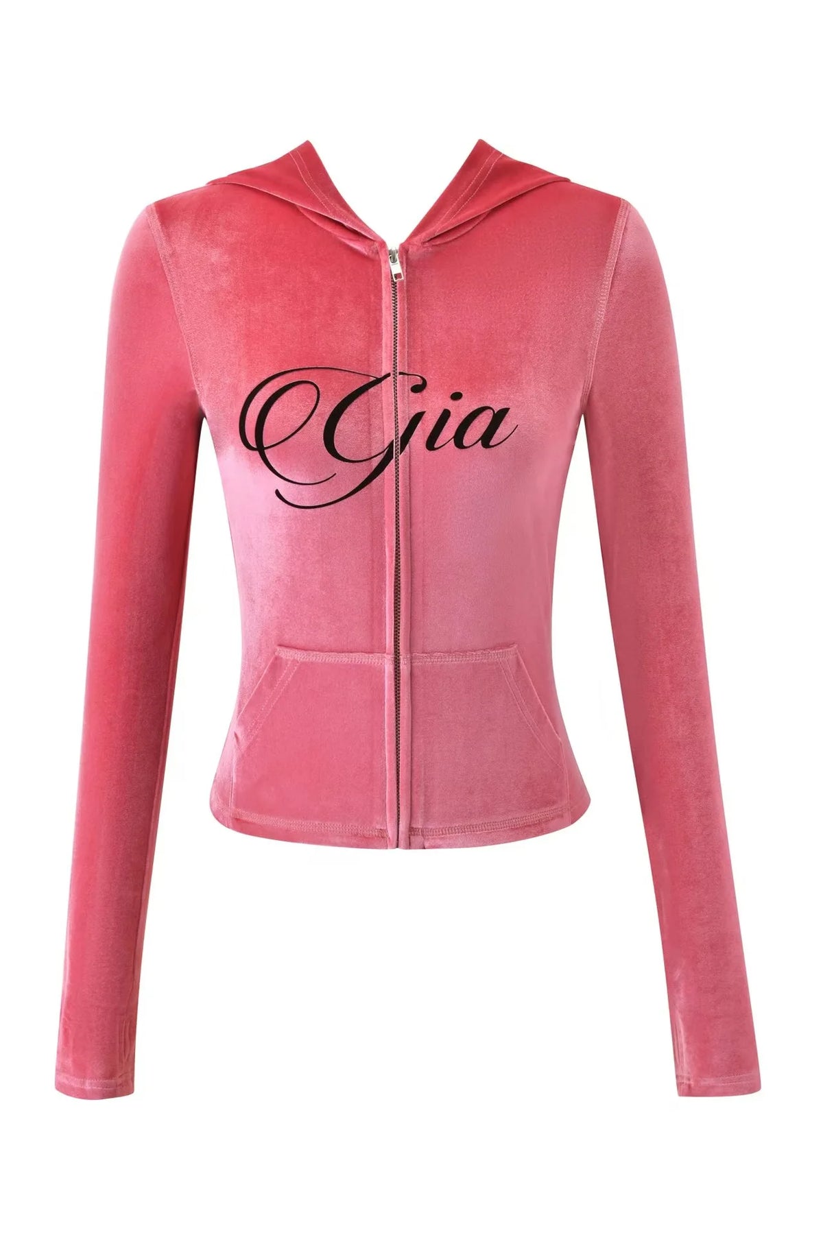 Zip-Up Hooded Jacket & Pants Set