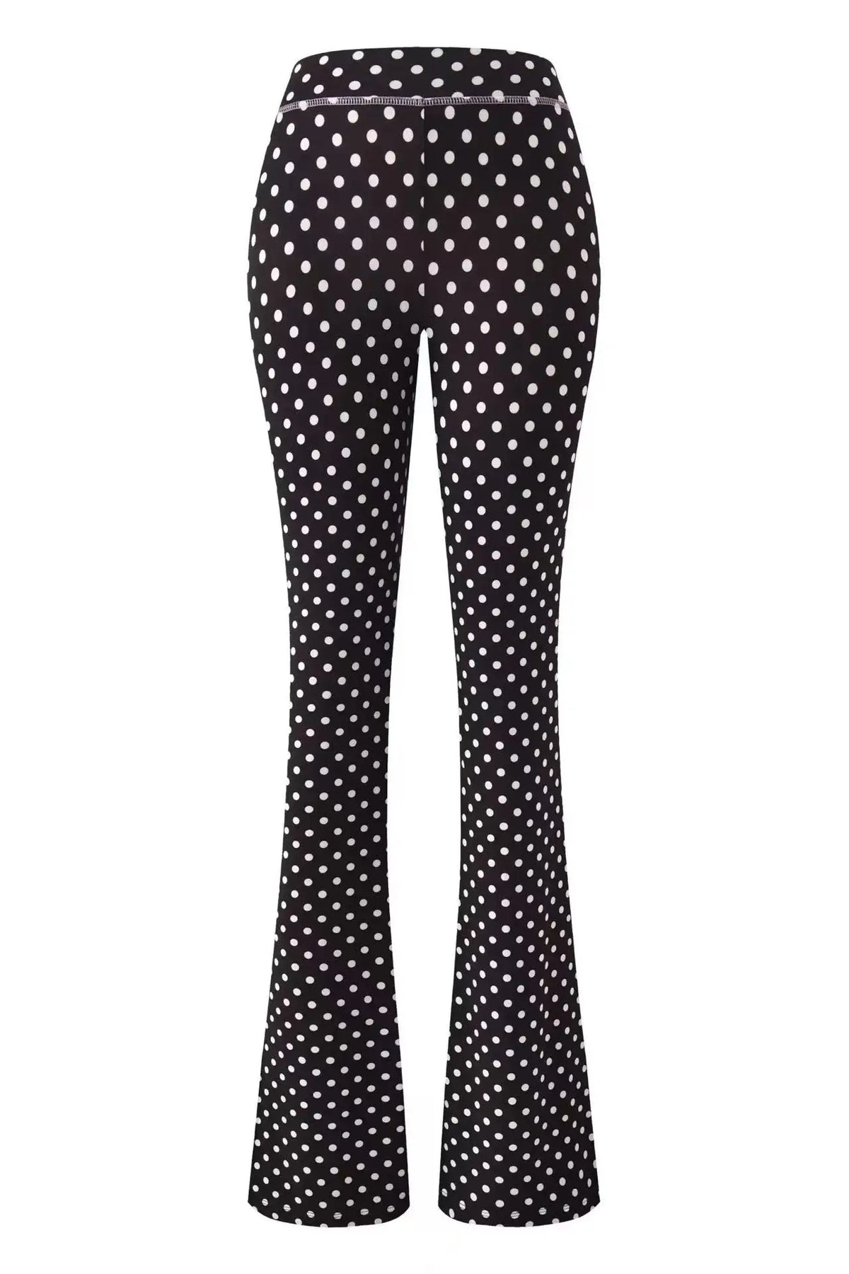 Zip-Up Long Sleeve Top & Low Waist Micro Flared Pants