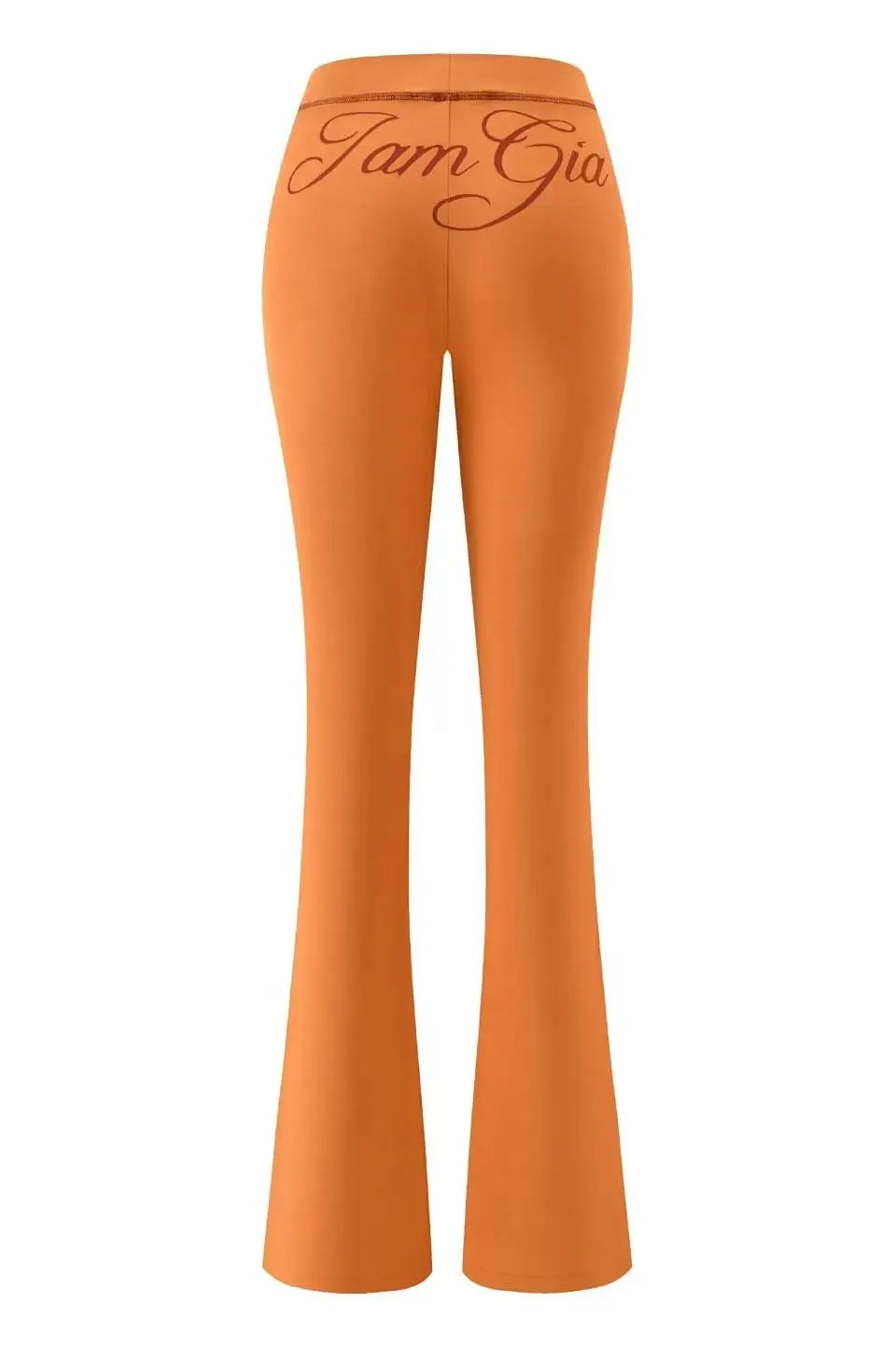 Zip-Up Long Sleeve Top & Low Waist Micro Flared Pants