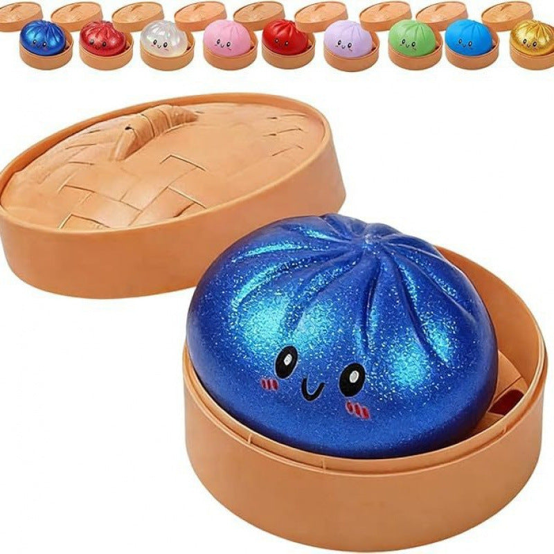 Glitter Dumpling Squishy Sensory Stress Relief Toy