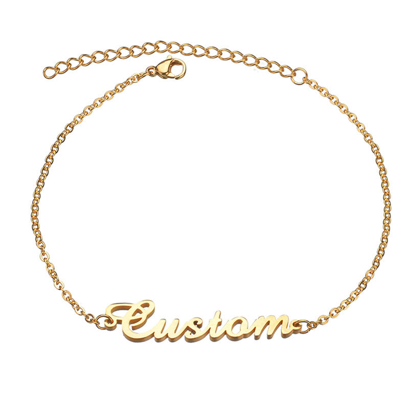 Personalized Custom Name Necklace Bracelet Set