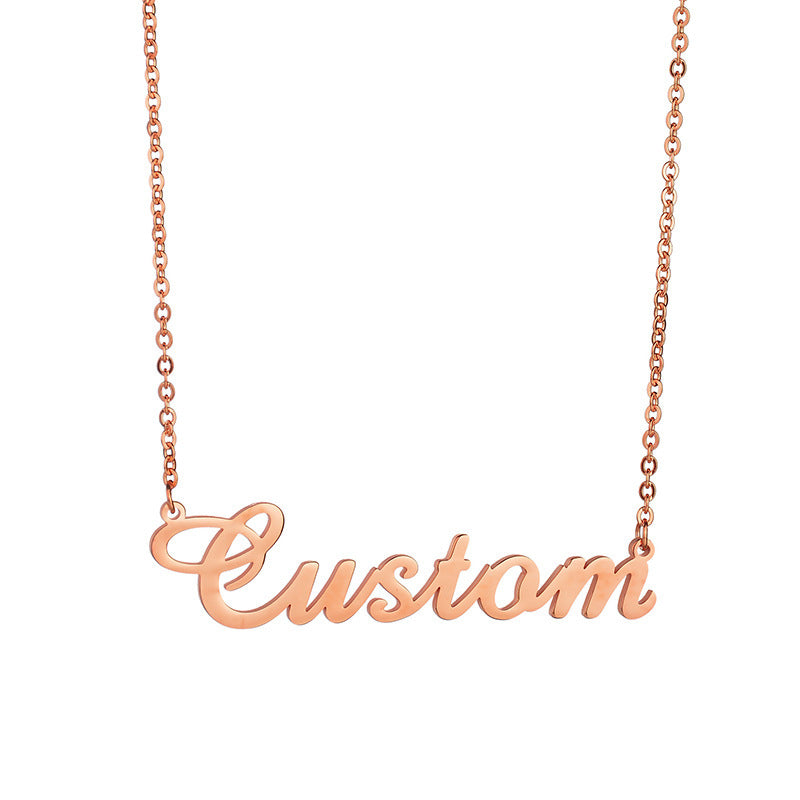 Personalized Custom Name Necklace Bracelet Set